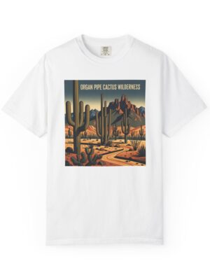 Organ Pipe Cactus Wilderness WPA Style Unisex T-shirt
