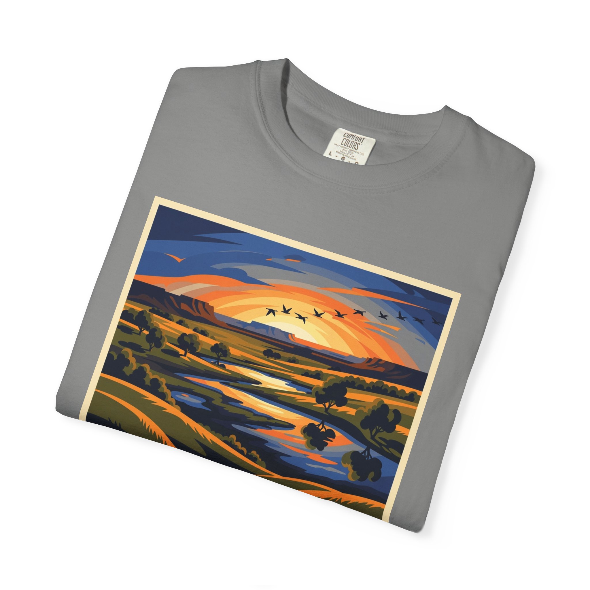 McKay Creek National Wildlife Refuge WPA Style Unisex T-shirt - Image 9