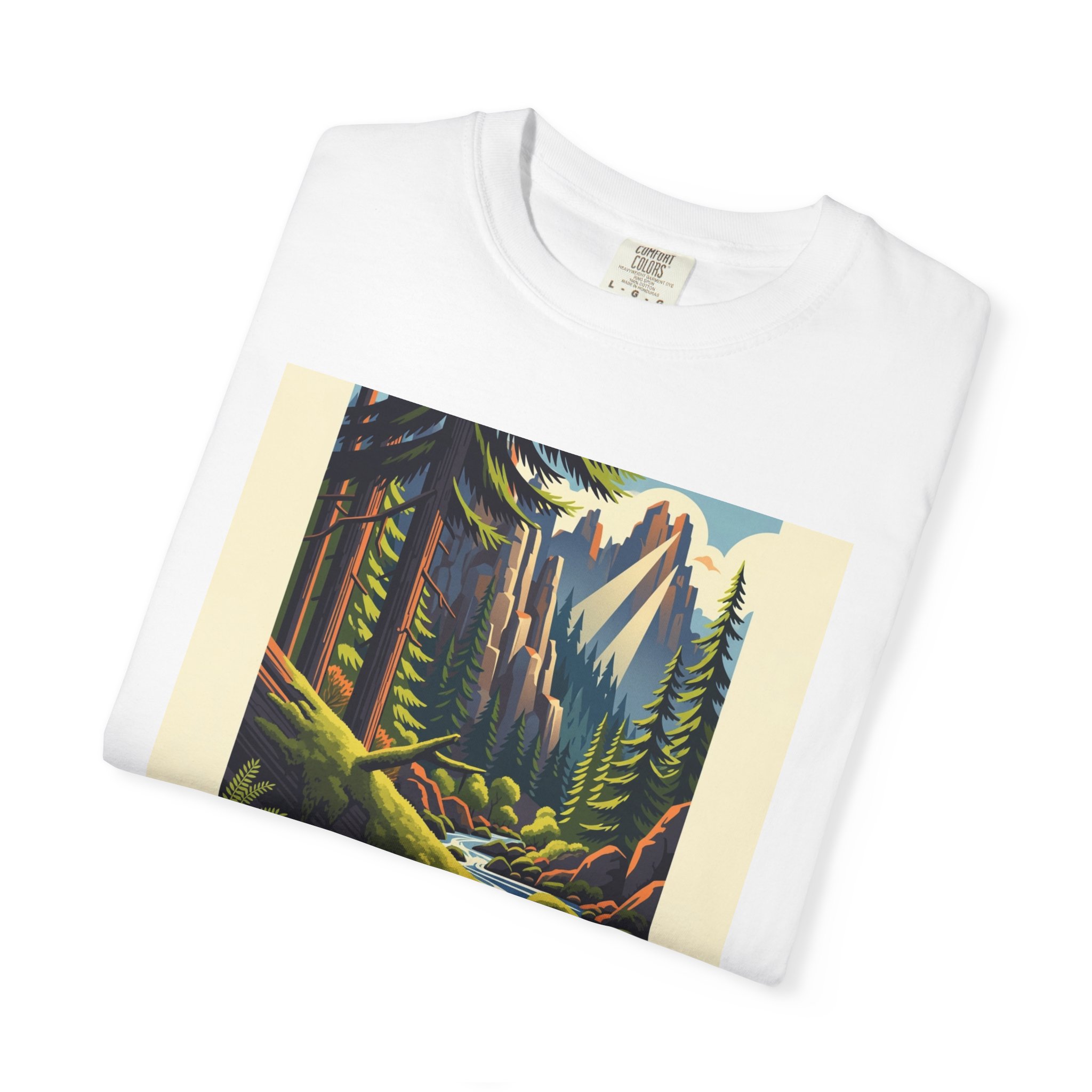 Menagerie Wilderness WPA Style Unisex T-shirt - Image 3