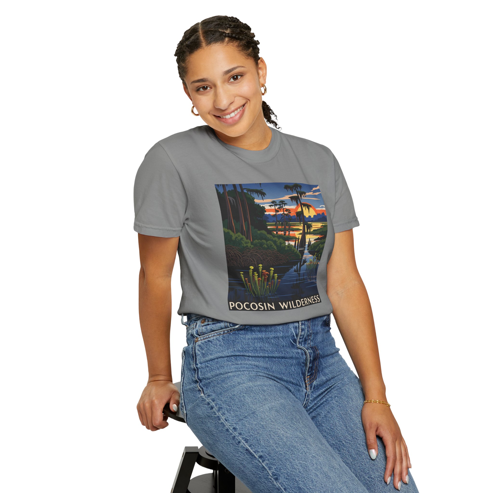 Pocosin Wilderness WPA Style Unisex T-shirt - Image 11