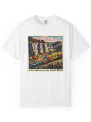 Ozark Plateau National Wildlife Refuge WPA Style Unisex T-shirt