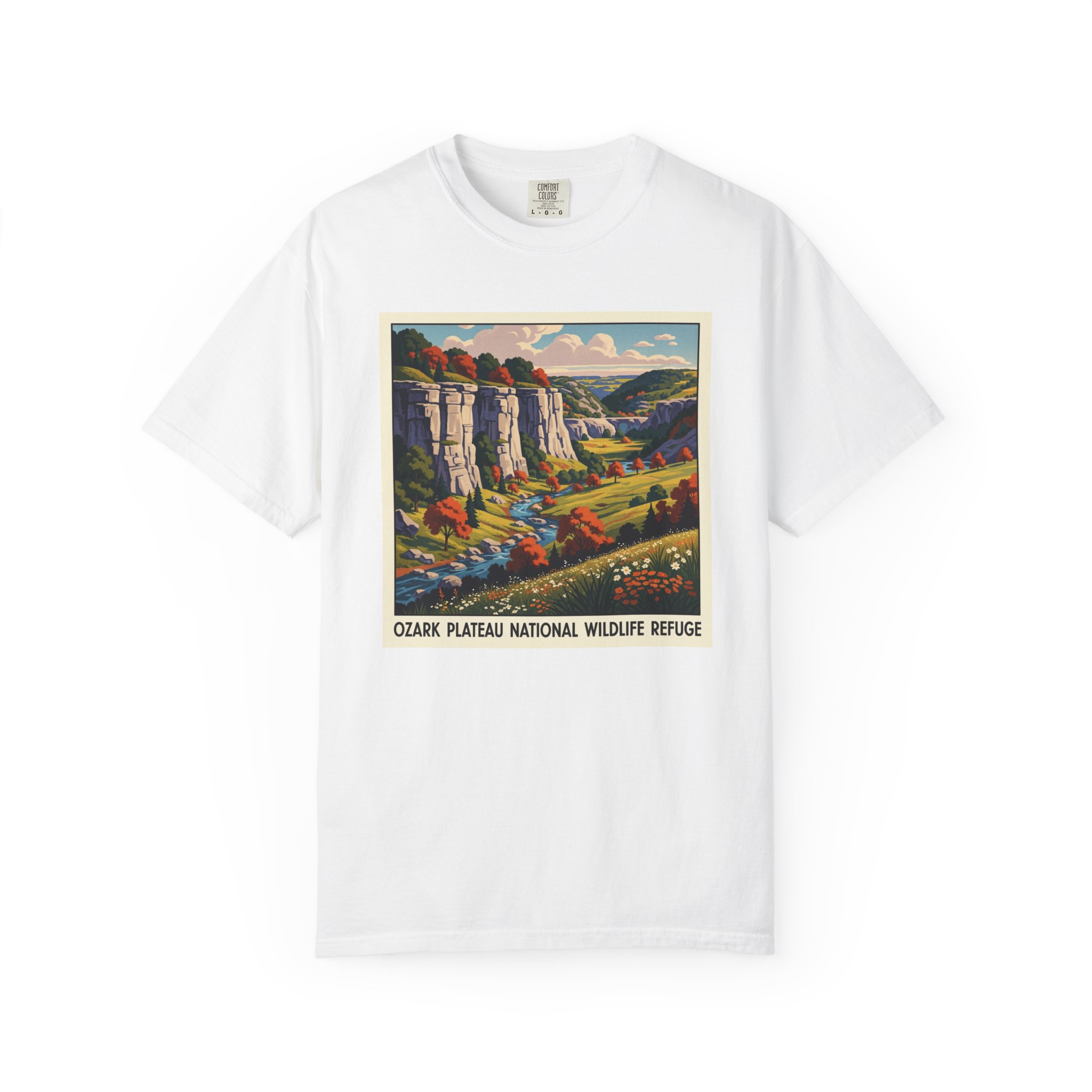 Ozark Plateau National Wildlife Refuge WPA Style Unisex T-shirt