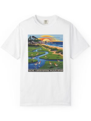 Rachel Carson National Wildlife Refuge WPA Style Unisex T-shirt