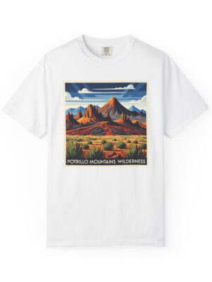 Potrillo Mountains Wilderness WPA Style Unisex T-shirt
