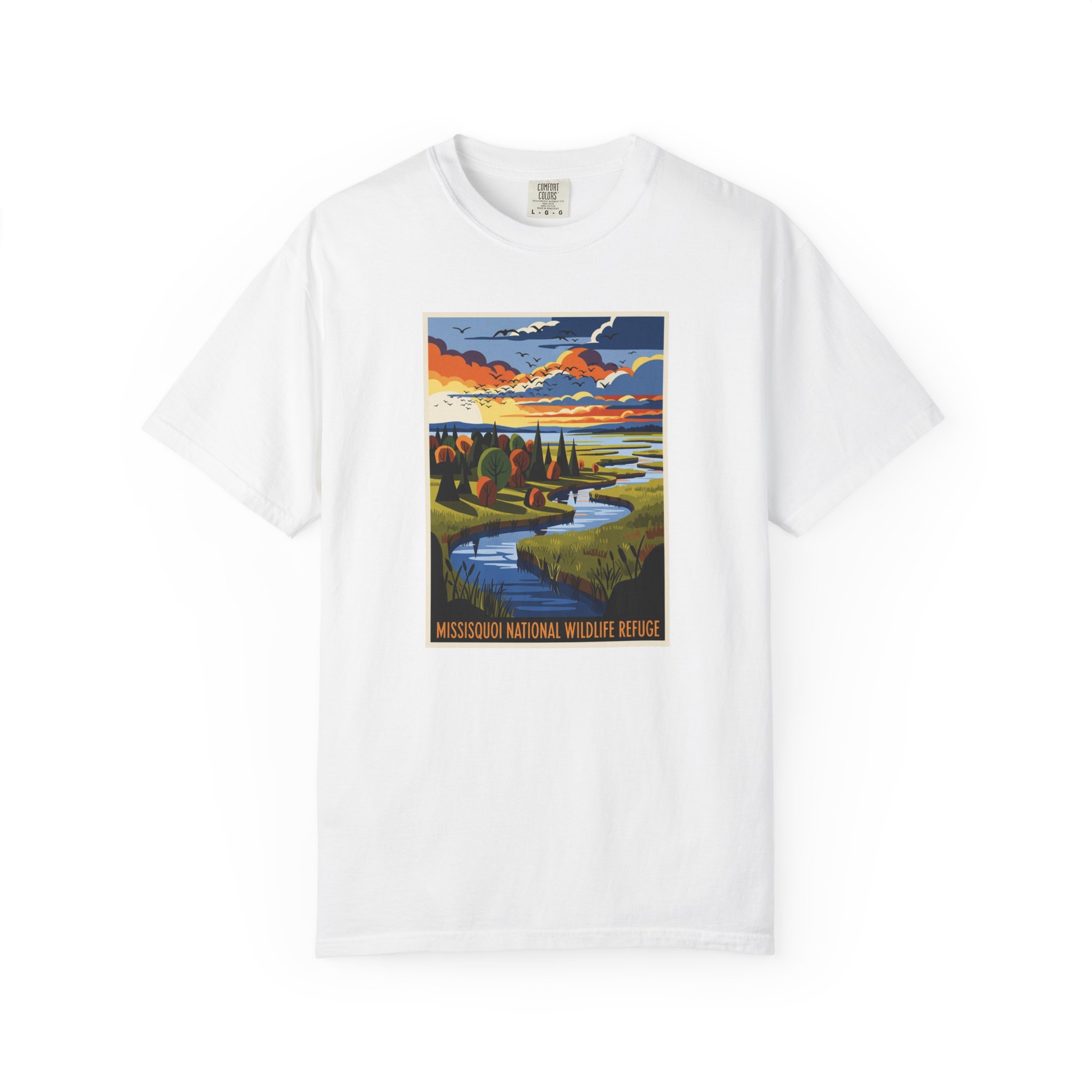 Missisquoi National Wildlife Refuge WPA Style Unisex T-shirt