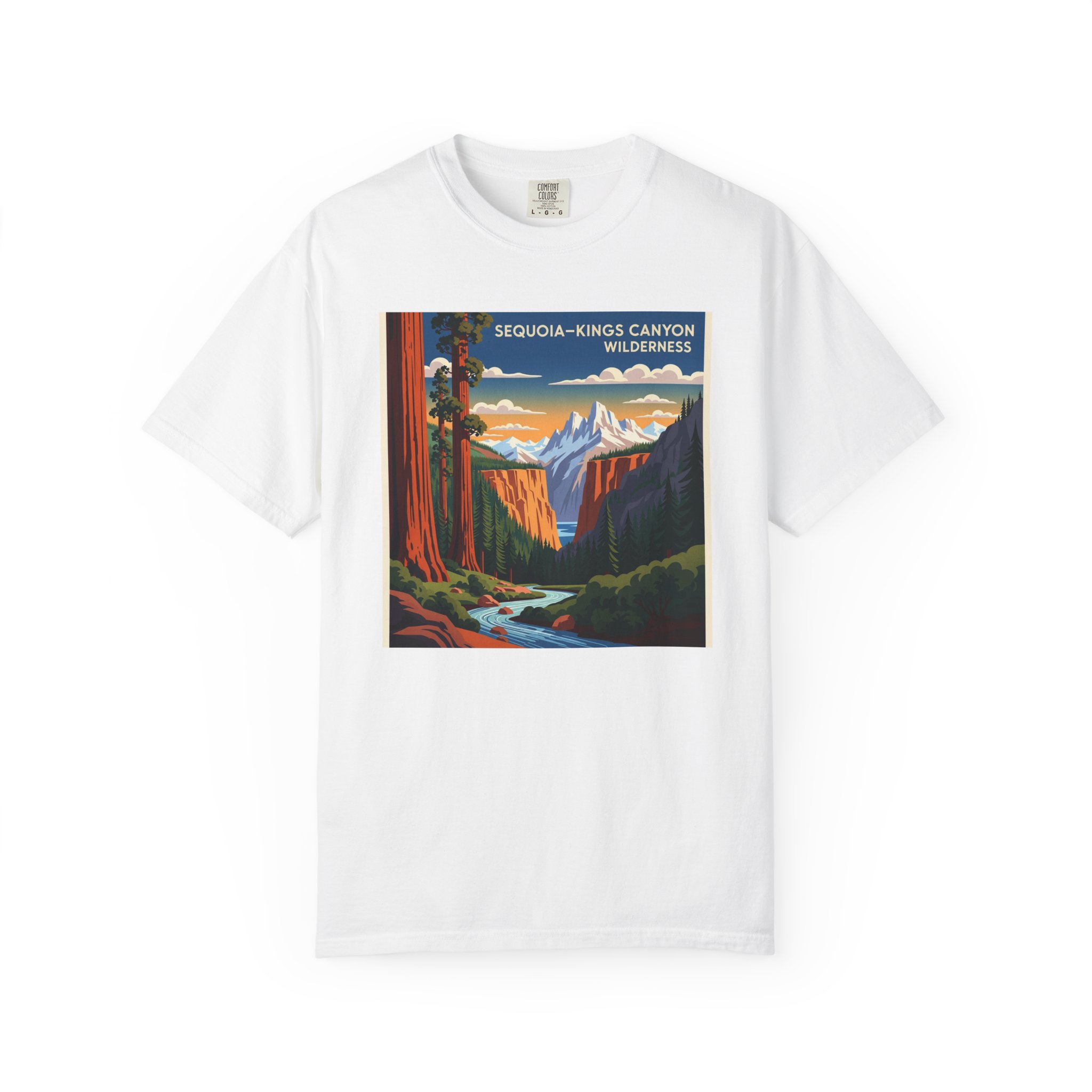 Sequoia–Kings Canyon Wilderness WPA Style Unisex T-shirt