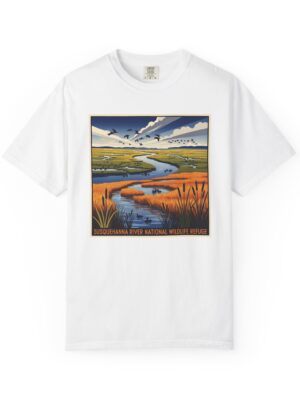 Susquehanna River National Wildlife Refuge WPA Style Unisex T-shirt