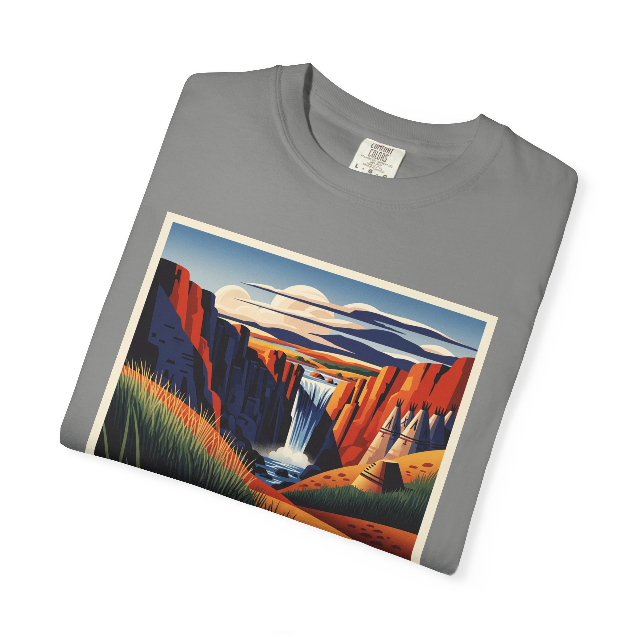 Pipestone National Monument WPA Style Unisex T-shirt - Image 9