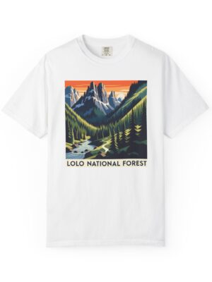 Lolo National Forest WPA Style Unisex T-shirt