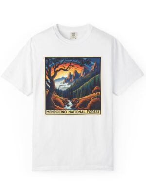 Mendocino National Forest WPA Style Unisex T-shirt