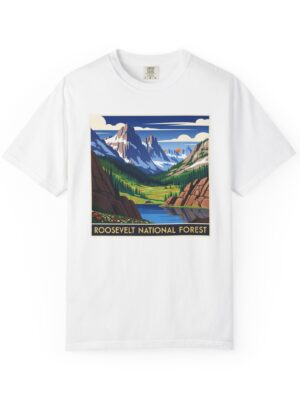 Roosevelt National Forest WPA Style Unisex T-shirt