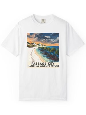 Passage Key National Wildlife Refuge WPA Style Unisex T-shirt