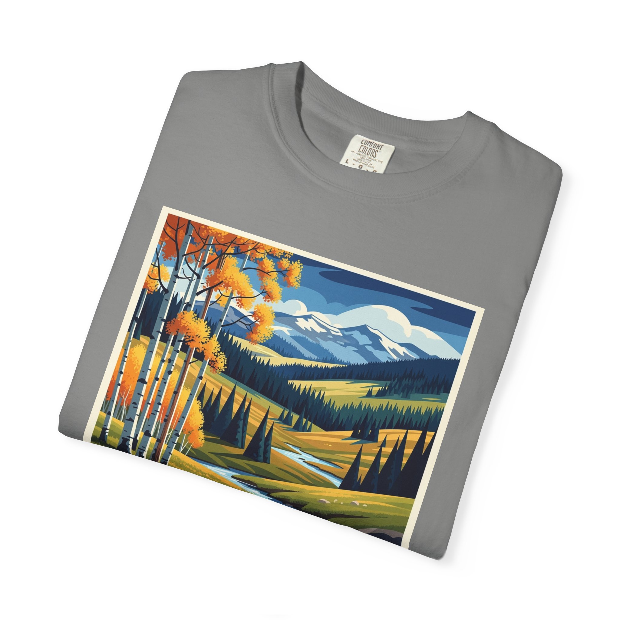 San Pedro Parks Wilderness WPA Style Unisex T-shirt - Image 9