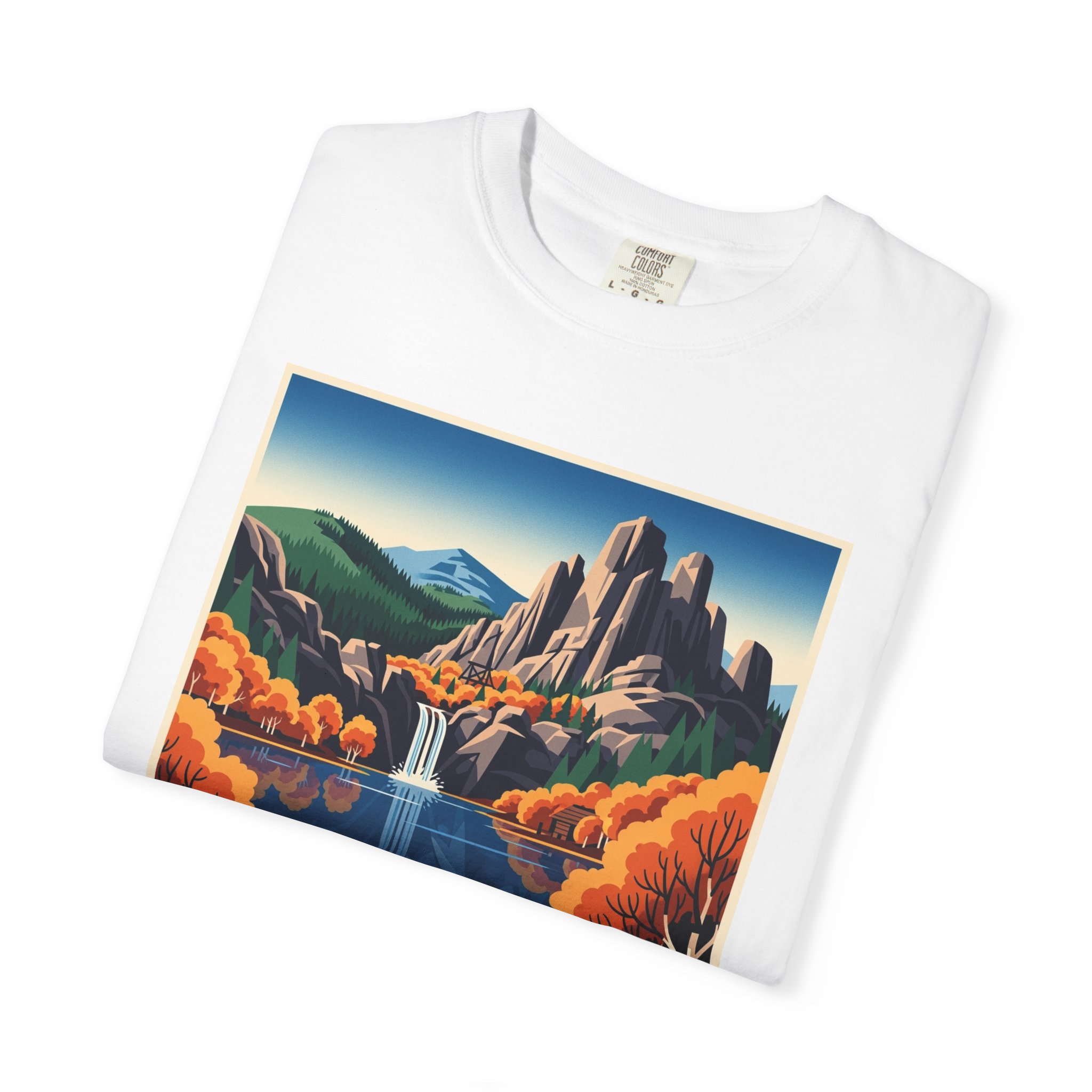 Whiskeytown National Recreation Area WPA Style Unisex T-shirt - Image 3