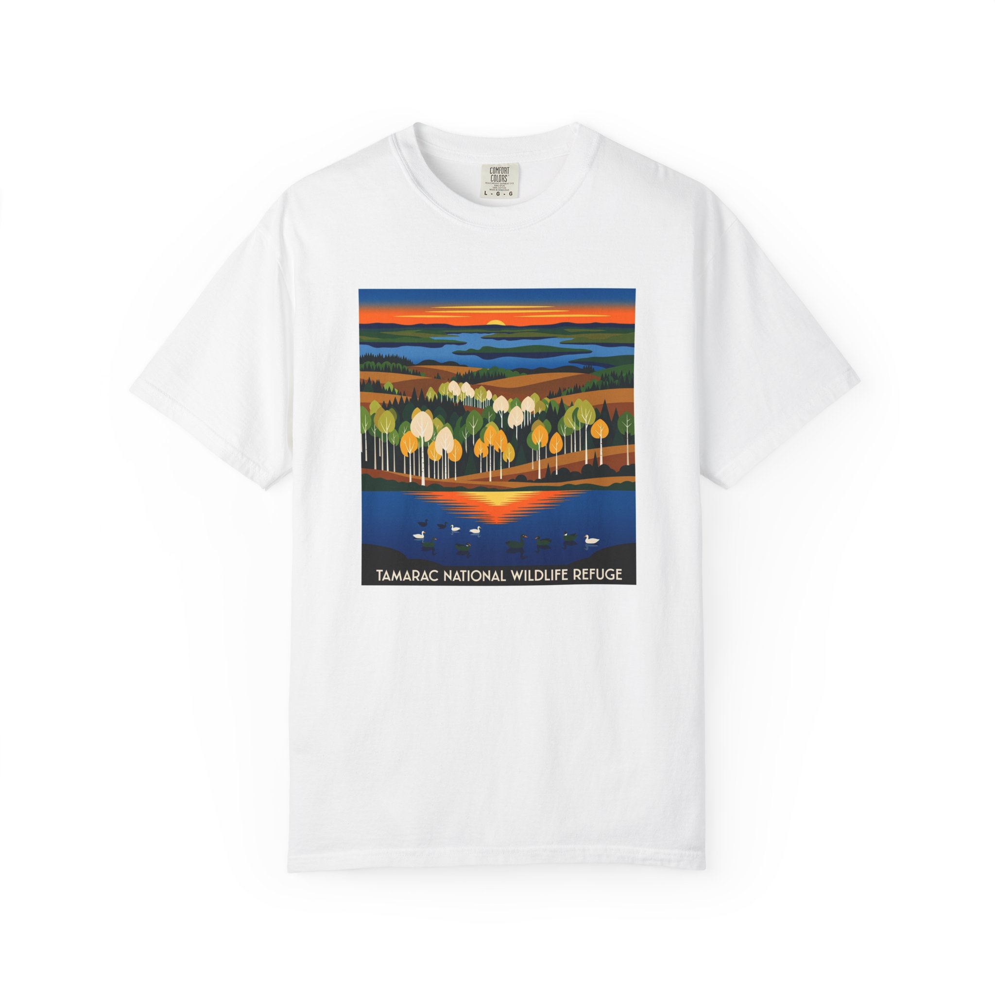 Tamarac National Wildlife Refuge WPA Style Unisex T-shirt