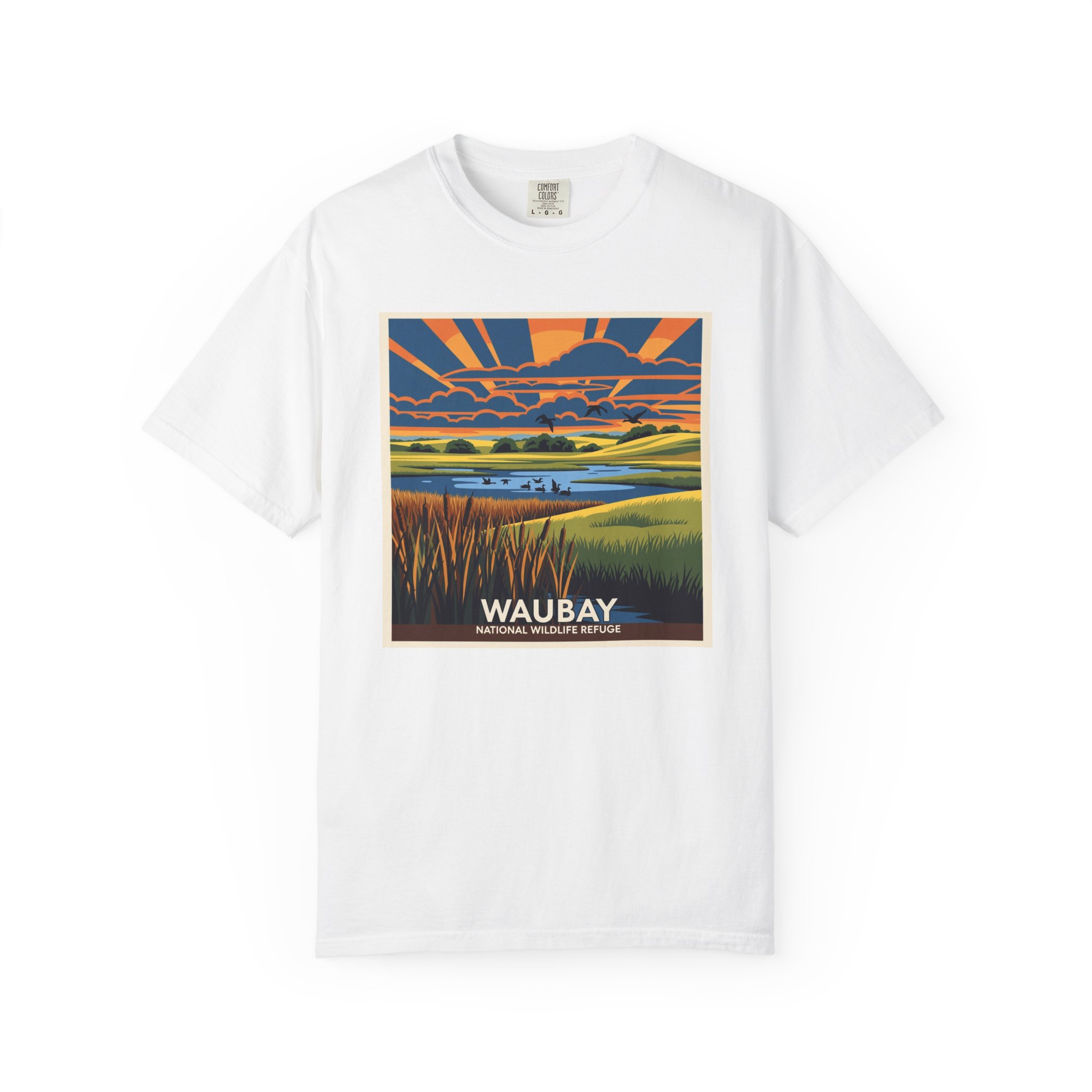 Waubay National Wildlife Refuge WPA Style Unisex T-shirt