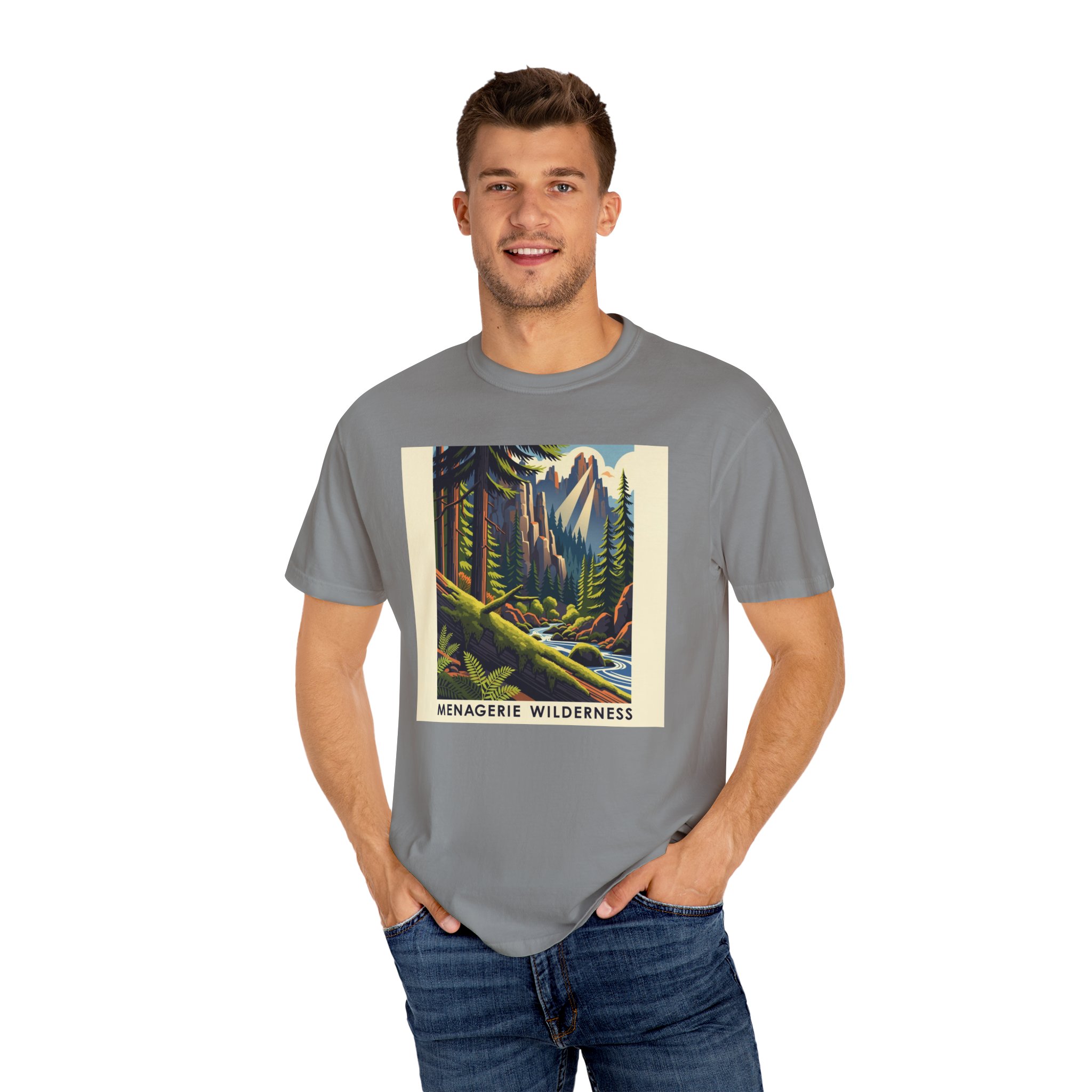Menagerie Wilderness WPA Style Unisex T-shirt - Image 10