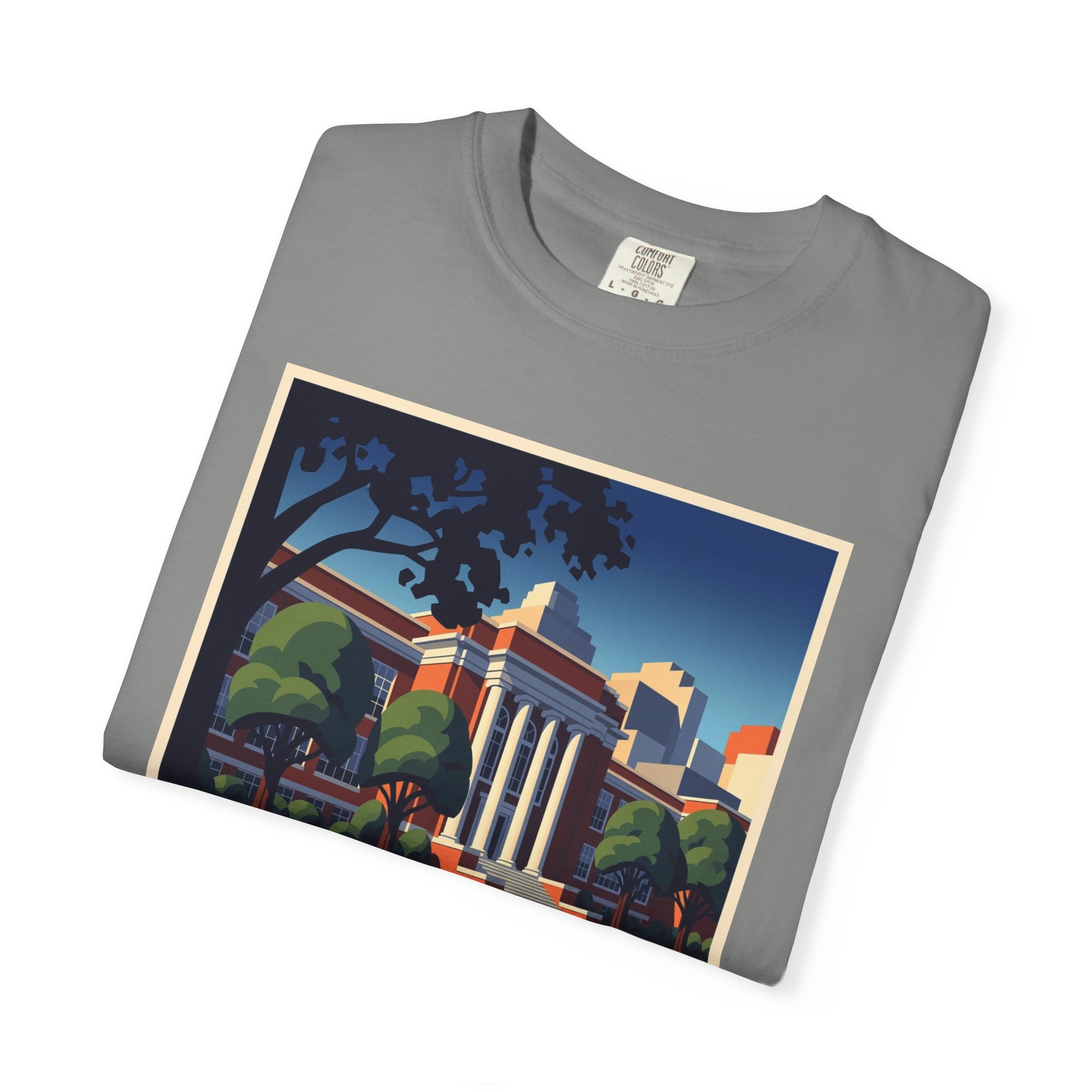 Little Rock Central High School National Historic Site WPA Style Unisex T-shirt - Image 9