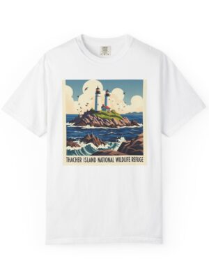 Thacher Island National Wildlife Refuge WPA Style Unisex T-shirt
