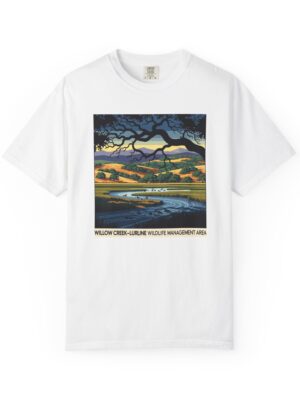 Willow Creek–Lurline Wildlife Management Area WPA Style Unisex T-shirt