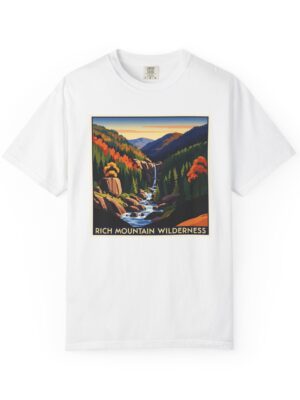Rich Mountain Wilderness WPA Style Unisex T-shirt