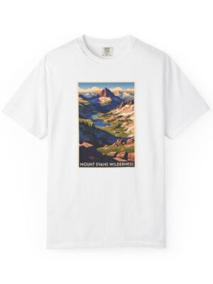 Mount Evans Wilderness WPA Style Unisex T-shirt