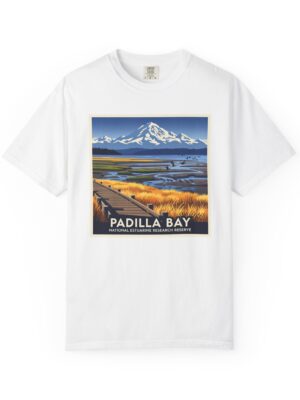 Padilla Bay National Estuarine Research Reserve WPA Style Unisex T-shirt