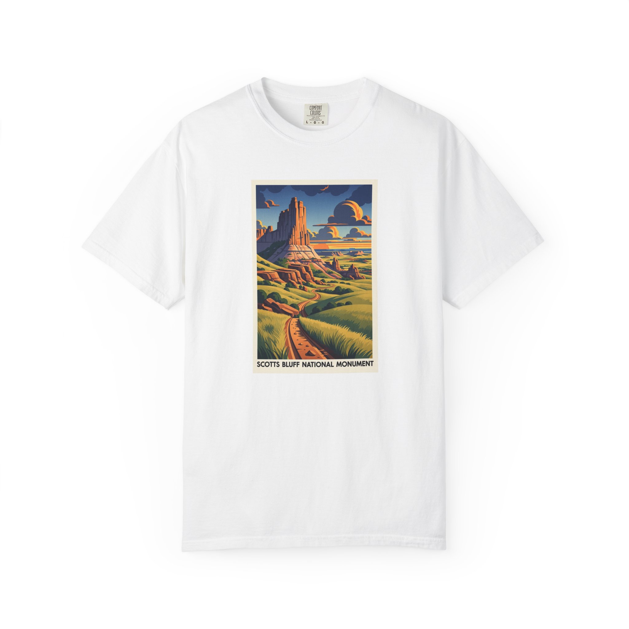 Scotts Bluff National Monument WPA Style Unisex T-shirt