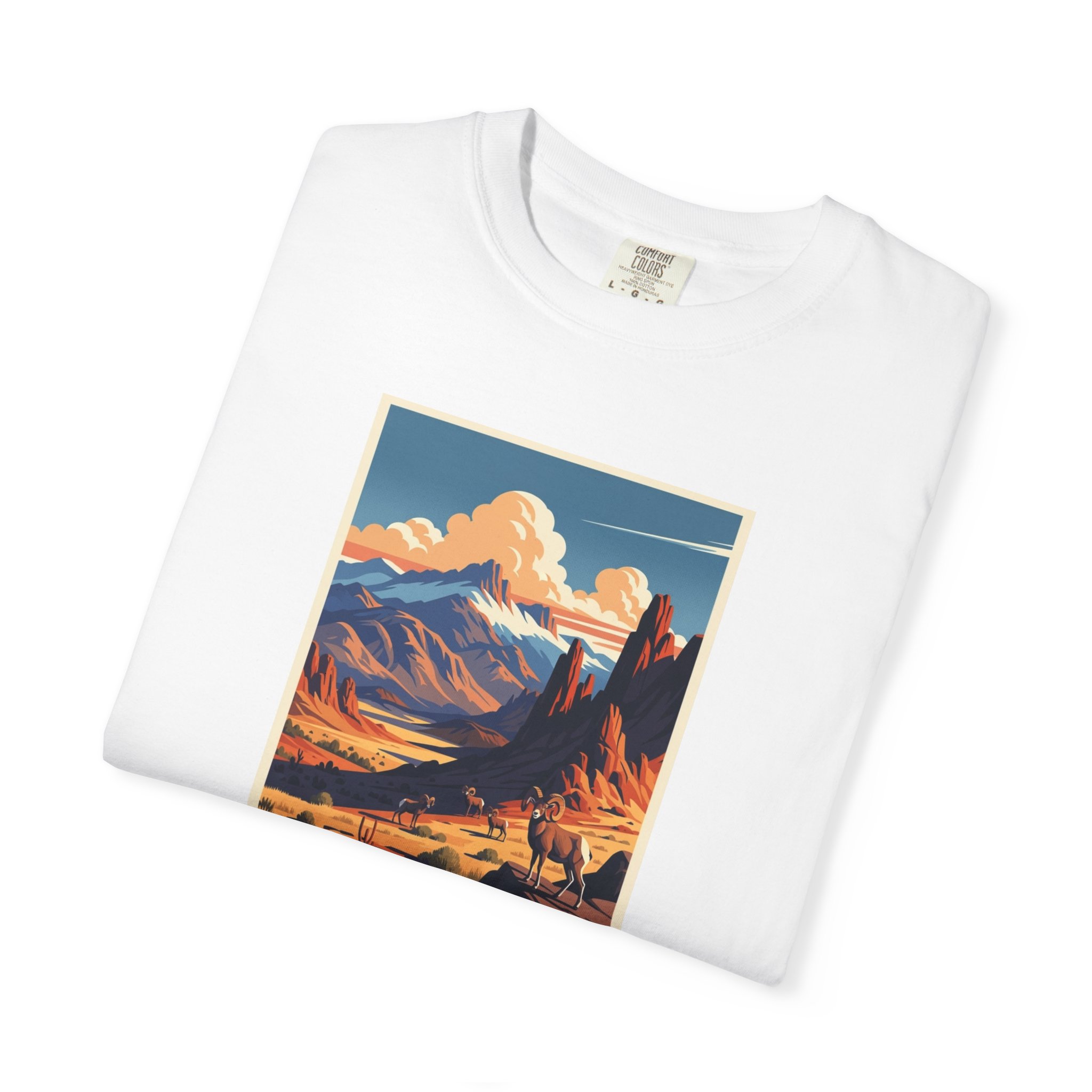 San Andres National Wildlife Refuge WPA Style Unisex T-shirt - Image 3