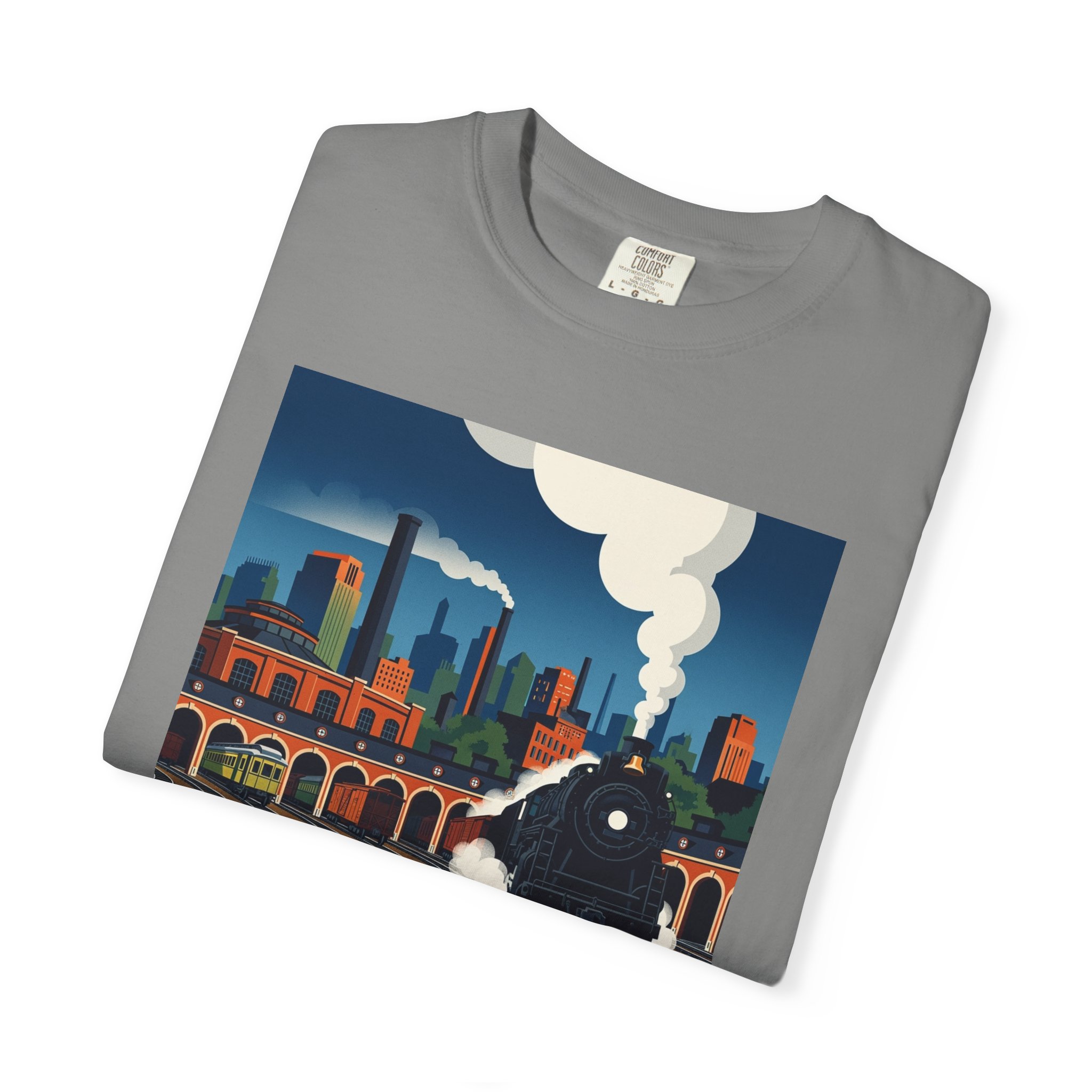 Steamtown National Historic Site WPA Style Unisex T-shirt - Image 9