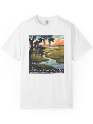 North Inlet–Winyah Bay National Estuarine Research Reserve WPA Style Unisex T-shirt
