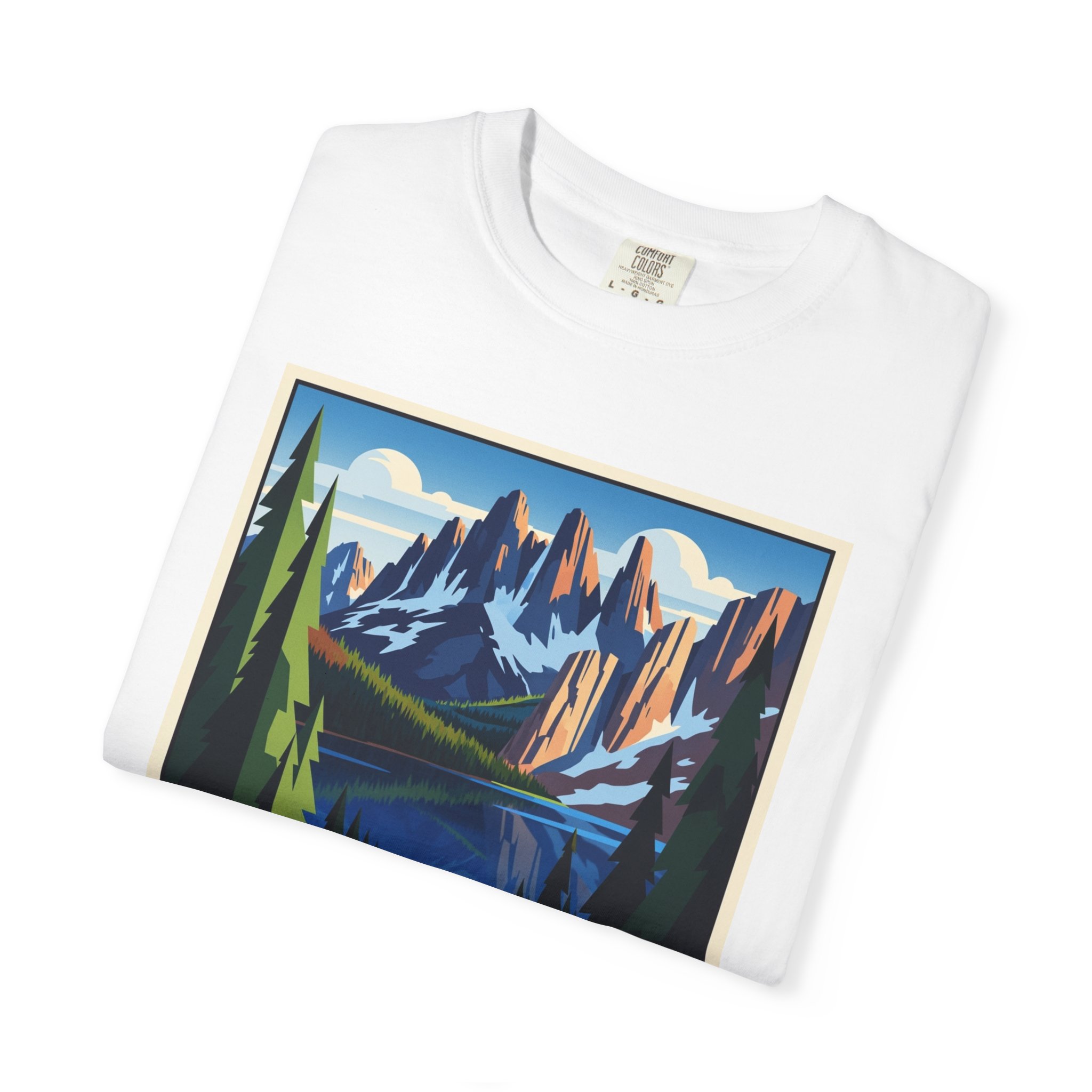 North Absaroka Wilderness WPA Style Unisex T-shirt - Image 3