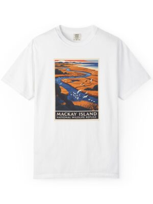 Mackay Island National Wildlife Refuge WPA Style Unisex T-shirt