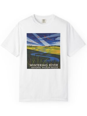 Wintering River National Wildlife Refuge WPA Style Unisex T-shirt