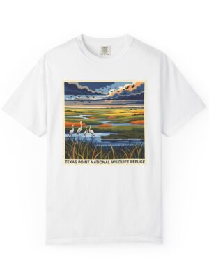 Texas Point National Wildlife Refuge WPA Style Unisex T-shirt