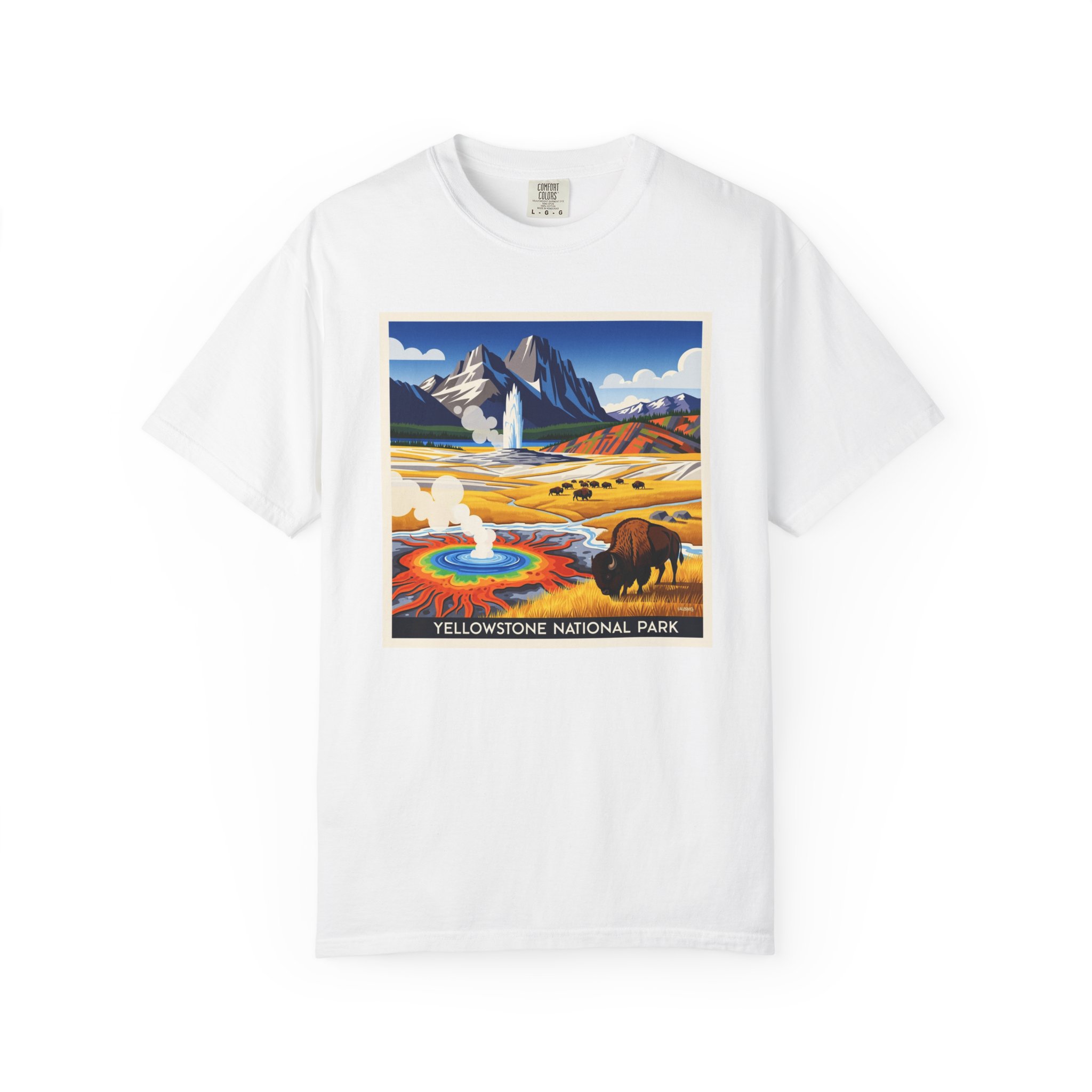 Yellowstone National Park WPA Style Unisex T-shirt