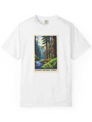 Olympic National Forest WPA Style Unisex T-shirt