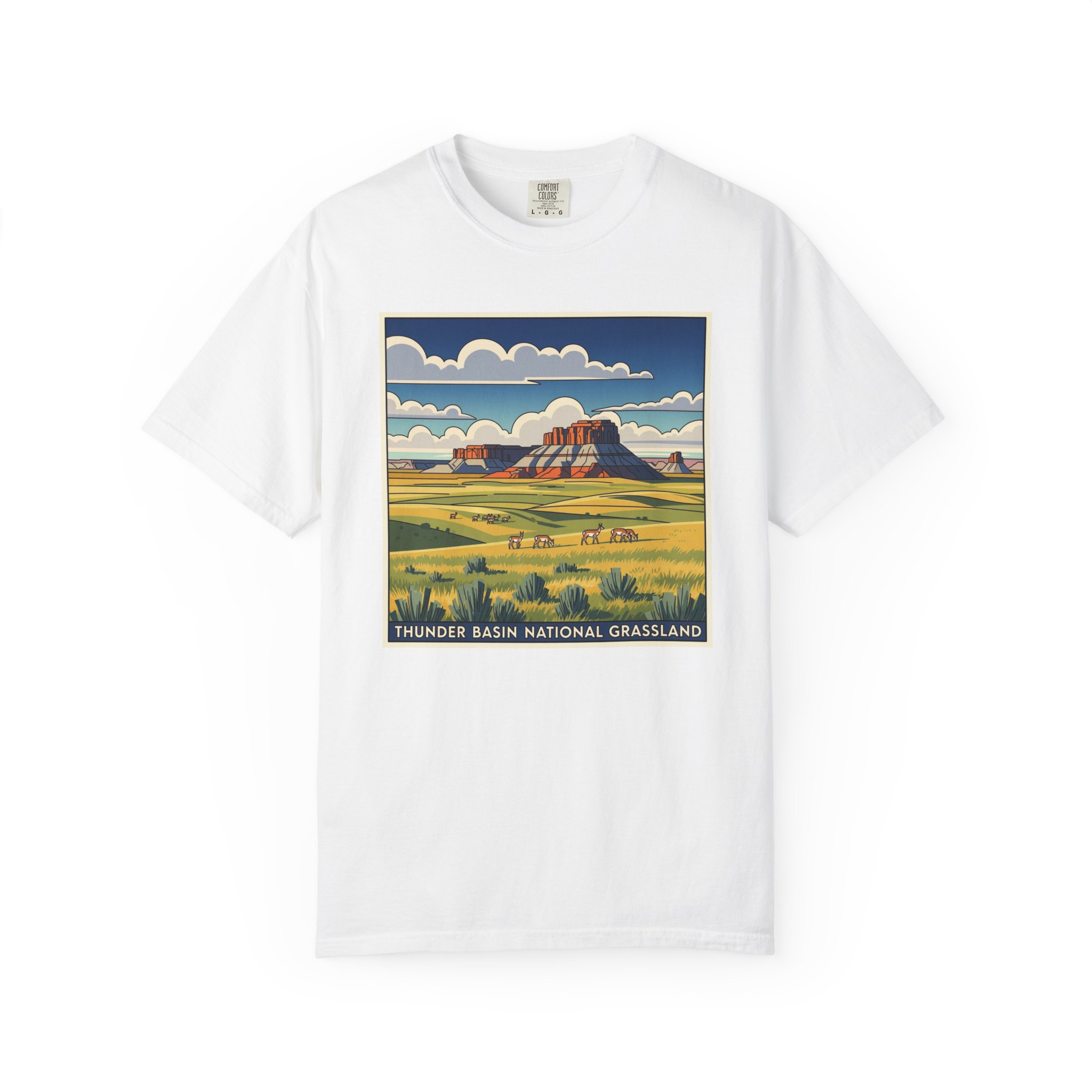 Thunder Basin National Grassland WPA Style Unisex T-shirt