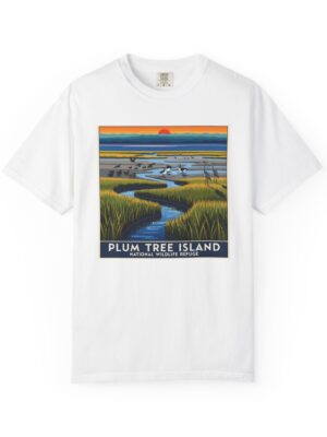 Plum Tree Island National Wildlife Refuge WPA Style Unisex T-shirt