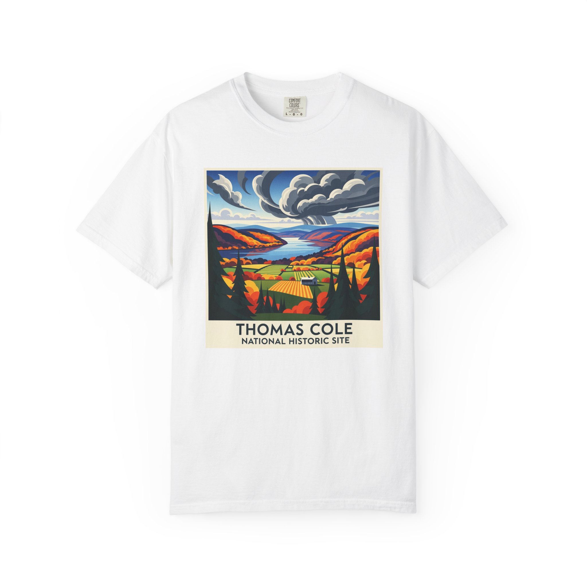 Thomas Cole National Historic Site WPA Style Unisex T-shirt