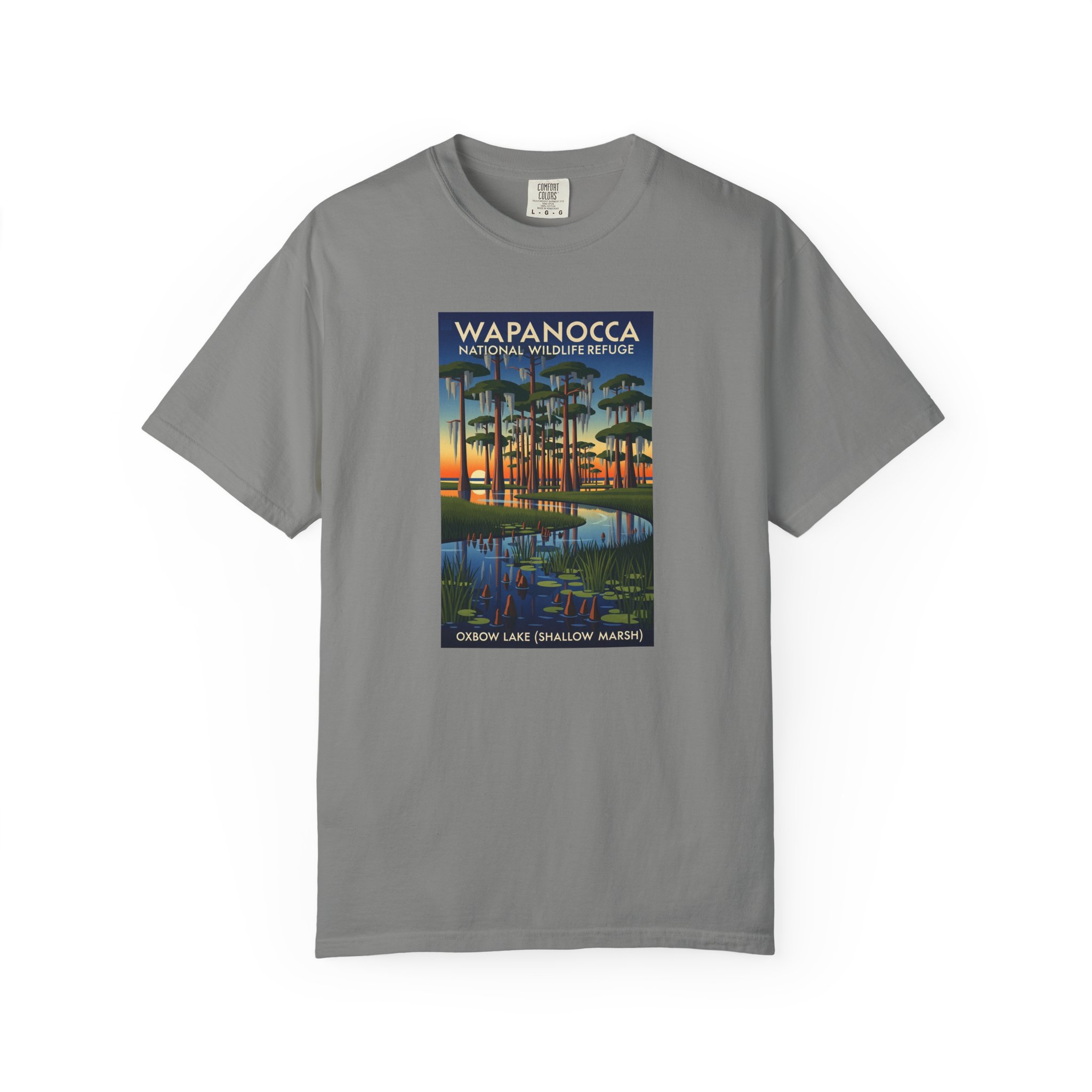 Wapanocca National Wildlife Refuge WPA Style Unisex T-shirt - Image 7