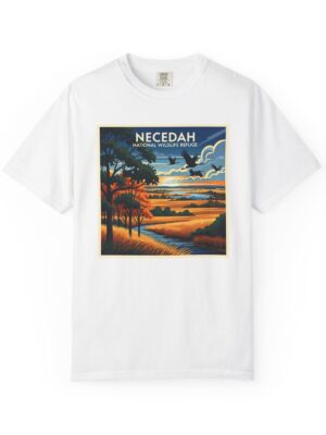 Necedah National Wildlife Refuge WPA Style Unisex T-shirt
