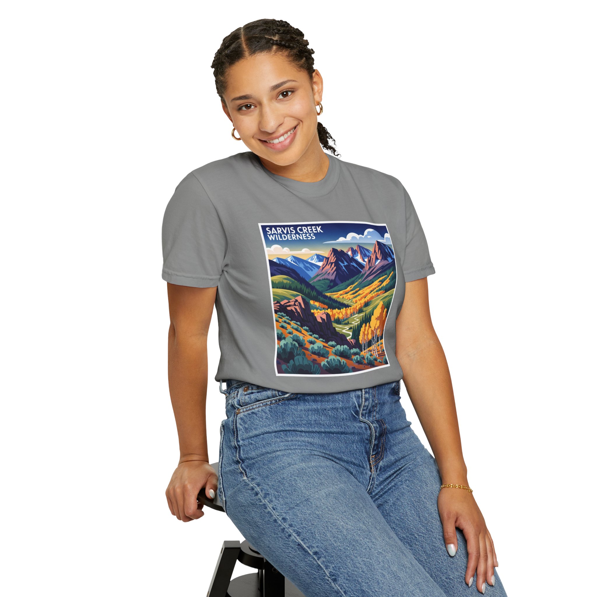 Sarvis Creek Wilderness WPA Style Unisex T-shirt - Image 11