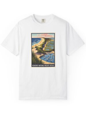 Monomoy National Wildlife Refuge WPA Style Unisex T-shirt
