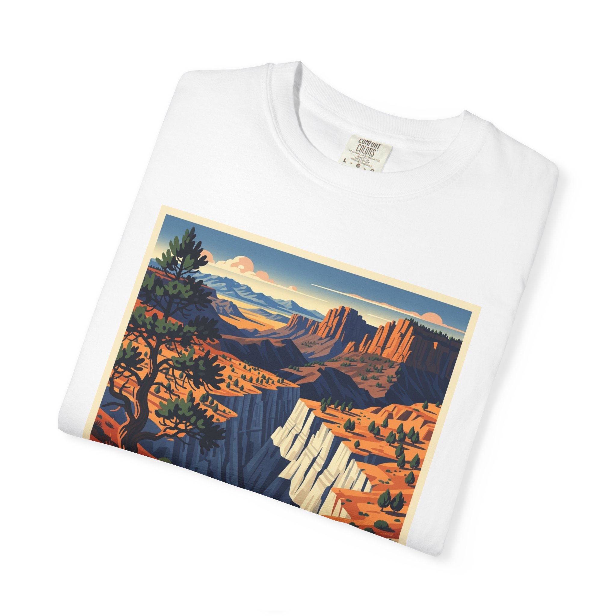 Quinn Canyon Wilderness WPA Style Unisex T-shirt - Image 3