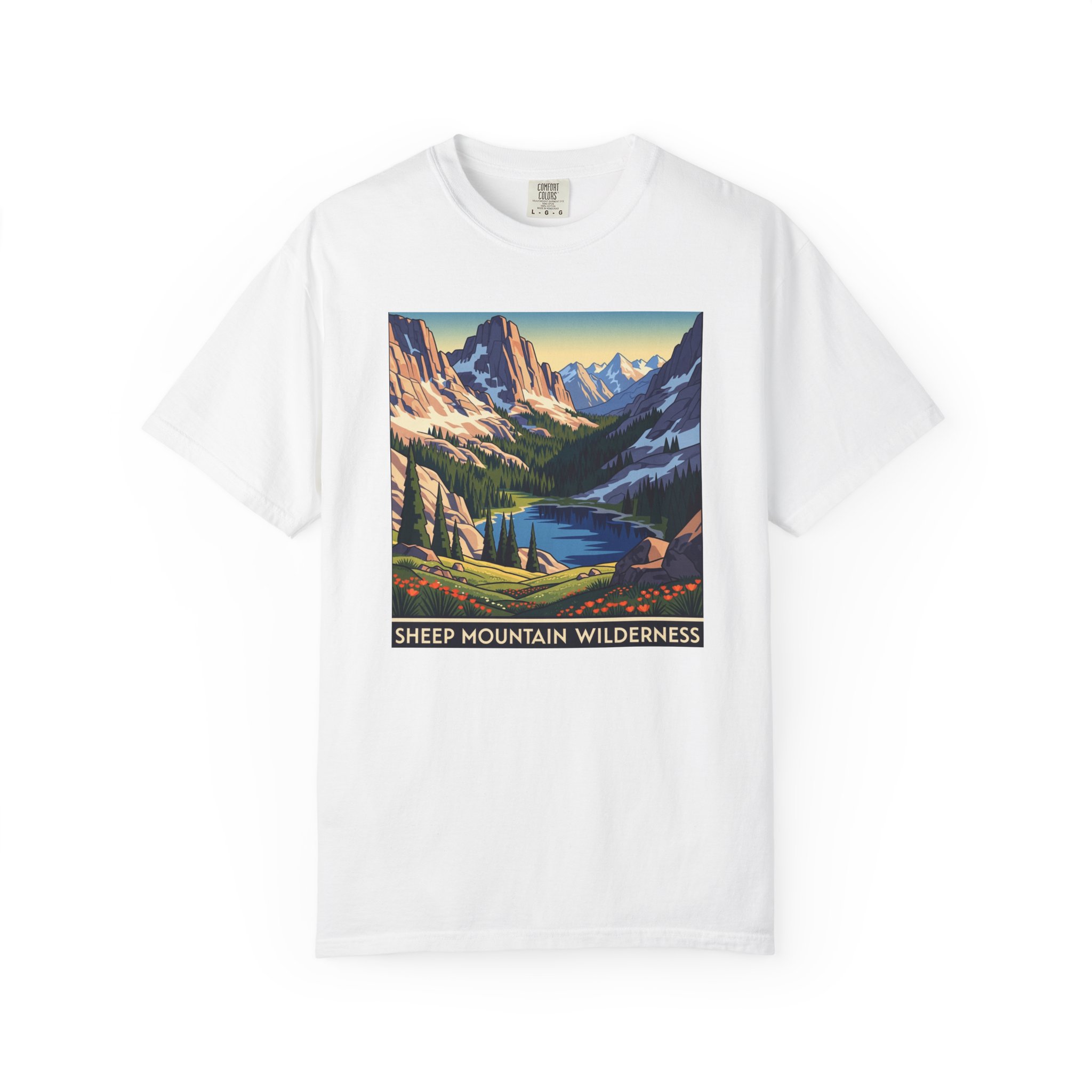 Sheep Mountain Wilderness WPA Style Unisex T-shirt