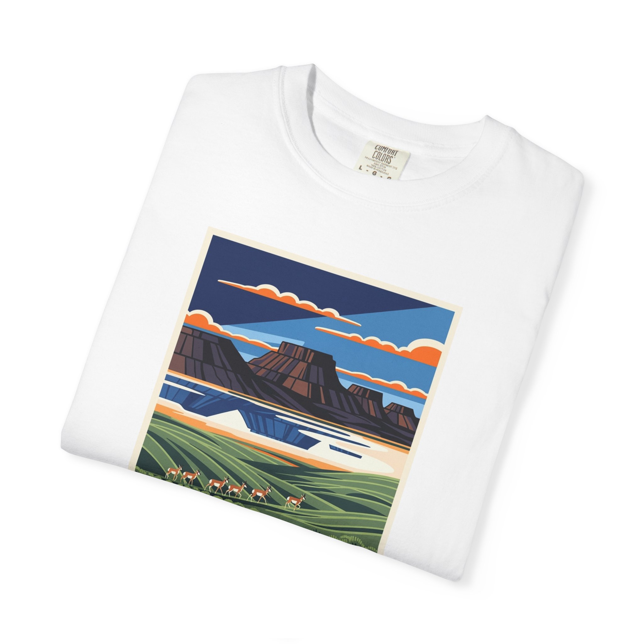 Sheldon National Wildlife Refuge WPA Style Unisex T-shirt - Image 3