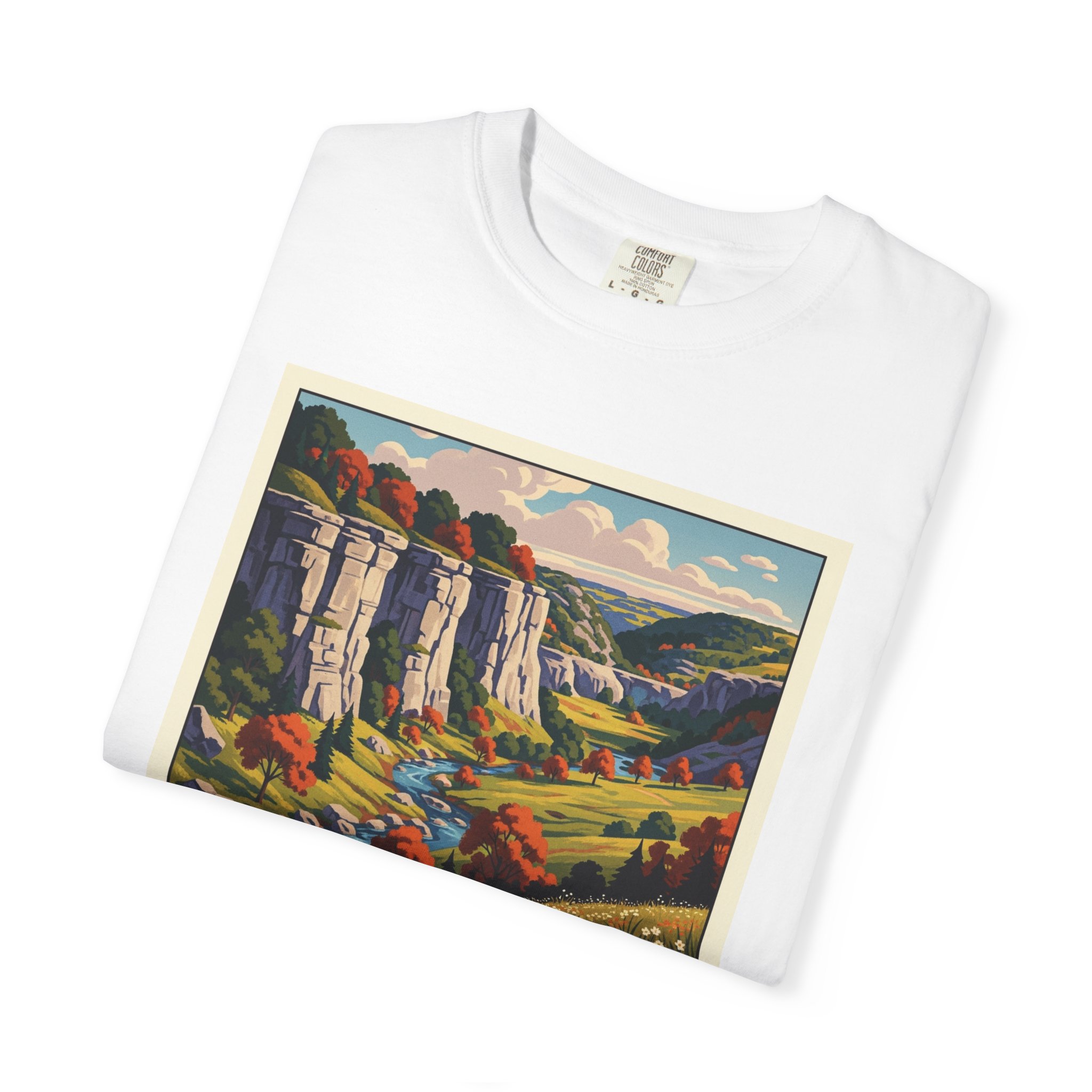 Ozark Plateau National Wildlife Refuge WPA Style Unisex T-shirt - Image 3