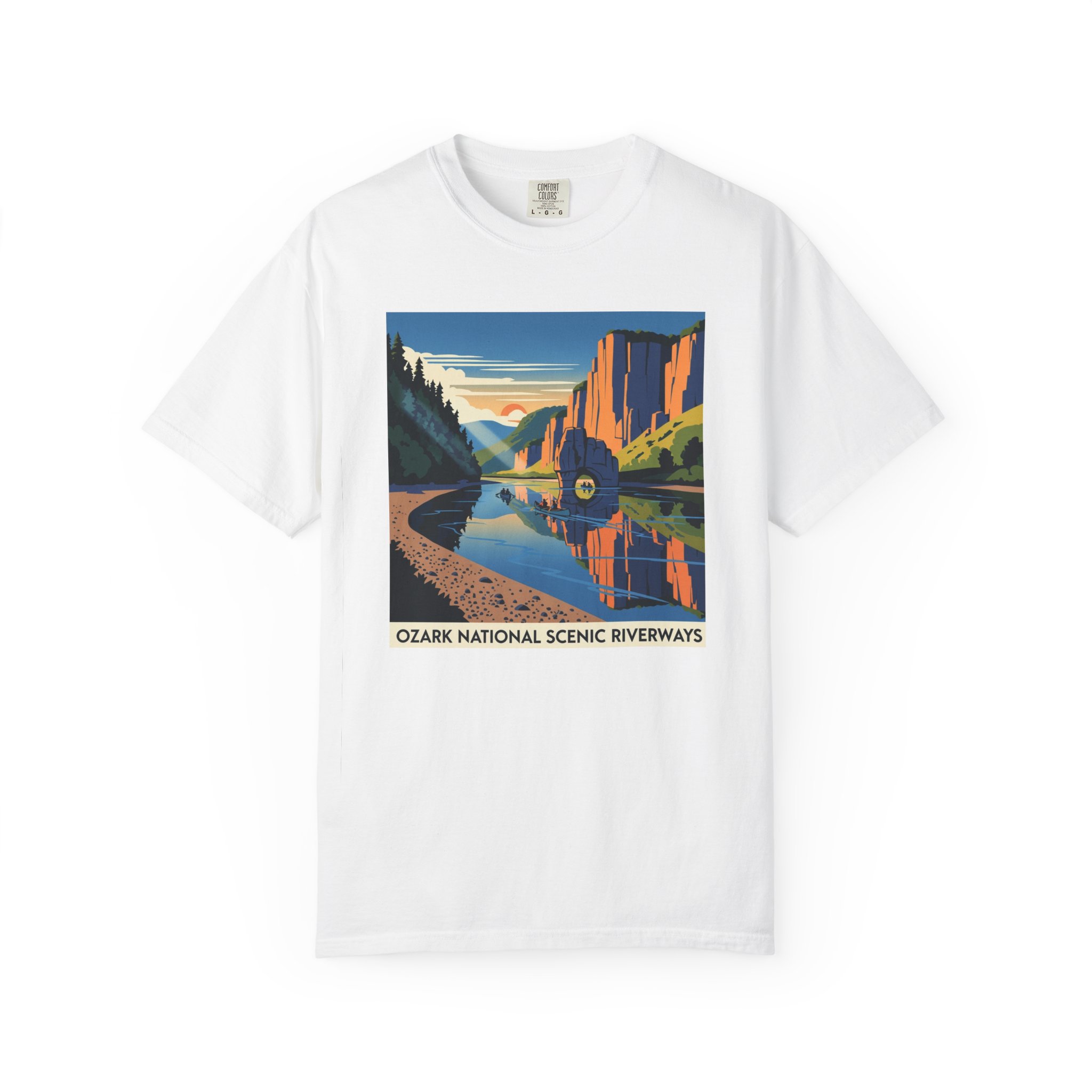 Ozark National Scenic Riverways WPA Style Unisex T-shirt
