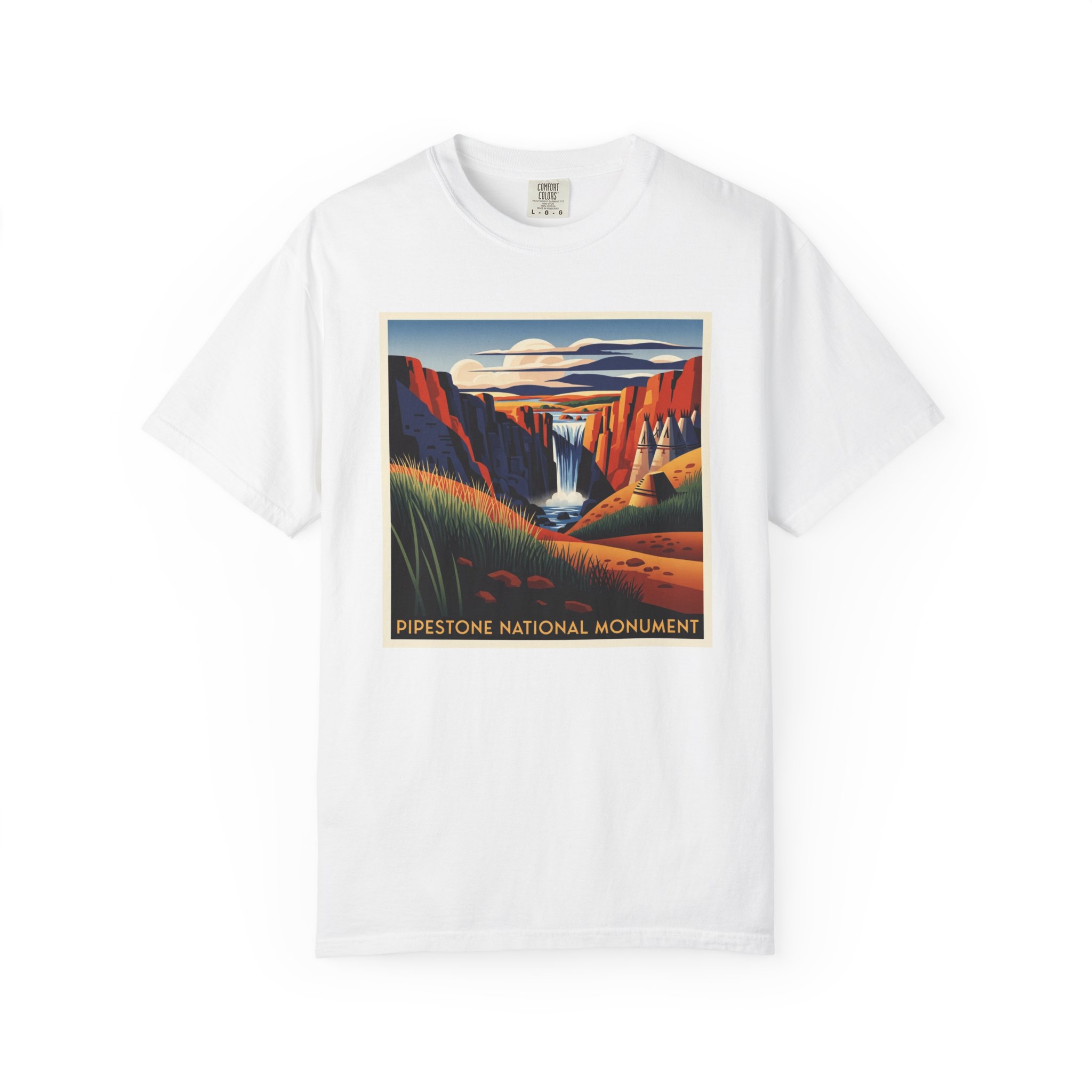 Pipestone National Monument WPA Style Unisex T-shirt